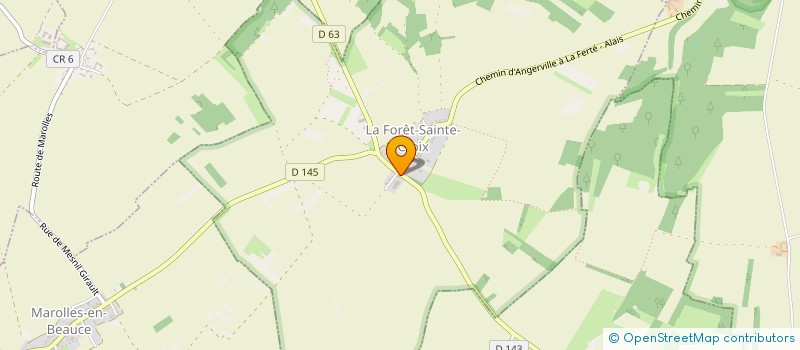 localisation de l'entreprise UNE PATTE TENDUE à LA FORET-SAINTE-CROIX