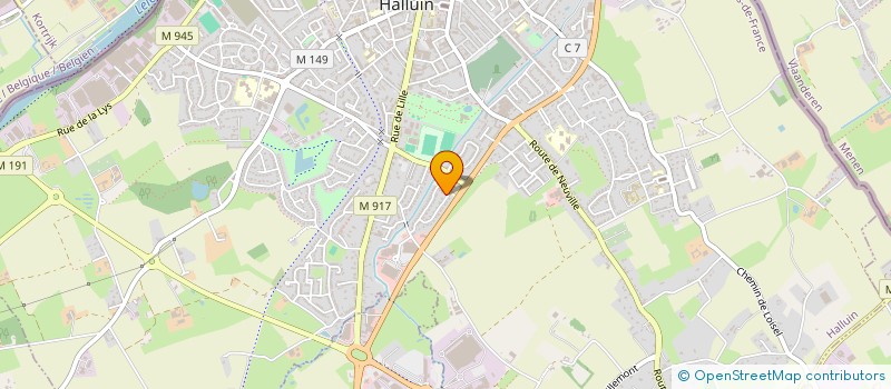 localisation de l'entreprise UNE PAUSE DANS MON DRESSING  HALLUIN