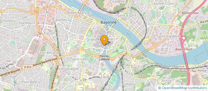 localisation de l'entreprise UNE PECHE D'ENFER à BAYONNE