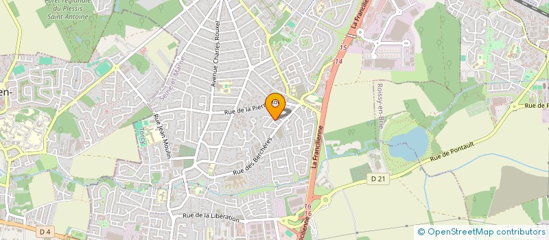localisation de l'entreprise UNE PENTE OU DEUX à PONTAULT-COMBAULT