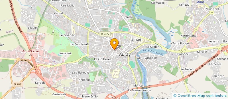 localisation de l'entreprise UNE PLATE FORME POUR SOCRATE à AURAY