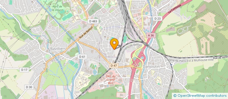 localisation de l'entreprise UNE POIGNEE D'IMAGES à BELFORT