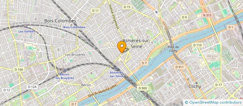 localisation de l'entreprise UNE POSE POUR SOI à ASNIERES-SUR-SEINE