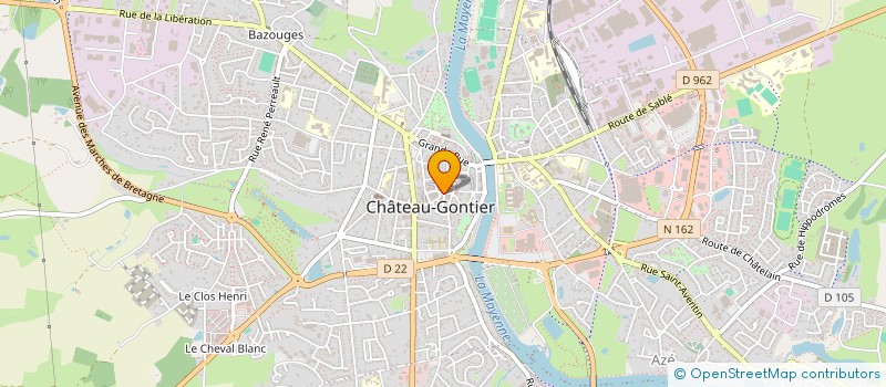 localisation de l'entreprise UNE POULE SUR UN MUR à CHATEAU-GONTIER-SUR-MAYENNE