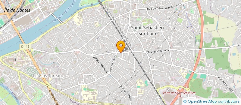 localisation de l'entreprise UNE QUENELLE EN HIVER à SAINT-SEBASTIEN-SUR-LOIRE