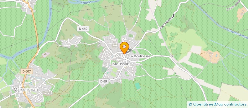 localisation de l'entreprise UNE RENTREE POUR TOUS à MOUSSAN