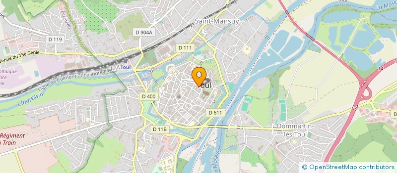 localisation de l'entreprise UNE ROSE UN ESPOIR (FILLE)  TOUL