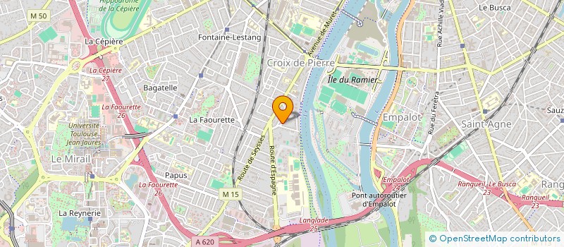 localisation de l'entreprise UNE ROSE UN ESPOIR - HG31 à TOULOUSE