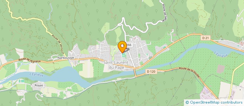 localisation de l'entreprise UNE ROSE UN ESPOIR - LE COEUR DES MOTARDS - SECTEUR ARDECHE  SAINT-LAURENT-DU-PAPE