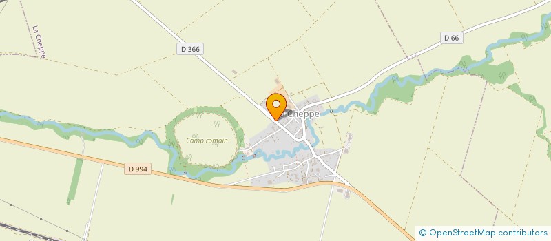 localisation de l'entreprise UNE ROSE UN ESPOIR MARNE EST  LA CHEPPE