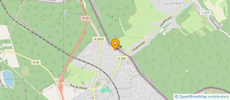 localisation de l'entreprise UNE ROSE UN ESPOIR SECTEUR DE CARLING  CARLING