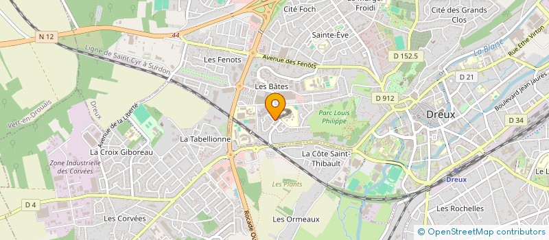 localisation de l'entreprise UNE SANTE POUR TOUS à DREUX