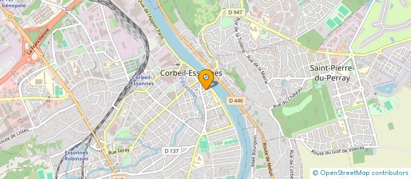localisation de l'entreprise UNE SEULE COULEUR  MELUN