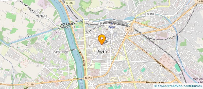 localisation de l'entreprise UNE SOURIS VERTE  AGEN