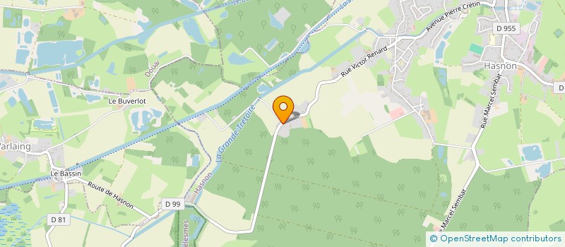 localisation de l'entreprise UNE SOURIS VERTE à HASNON
