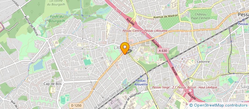 localisation de l'entreprise UNE TERRASSE POUR UN PALMIER à PESSAC