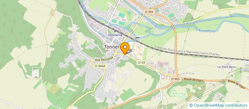 localisation de l'entreprise UNE TERRE DE L'YONNE  TONNERRE