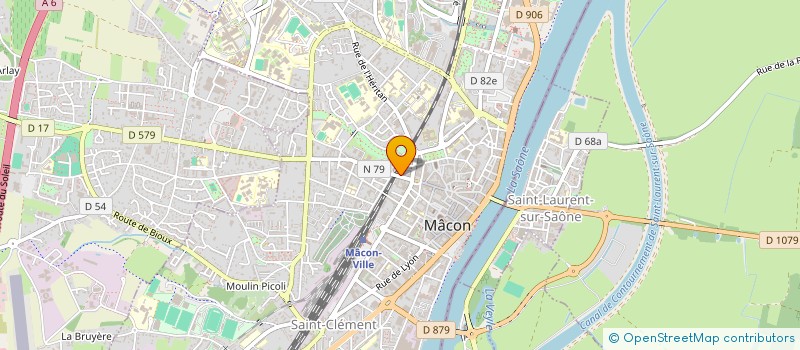 localisation de l'entreprise UNE TOMATE BLEUE à MACON