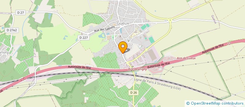 localisation de l'entreprise UNE TOQUE CHEZ VOUS  GUEUX