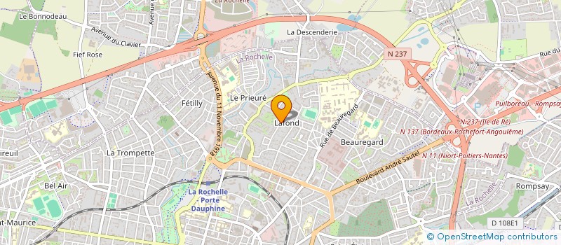 localisation de l'entreprise UNE TOUCHE MAGIQUE  LA ROCHELLE