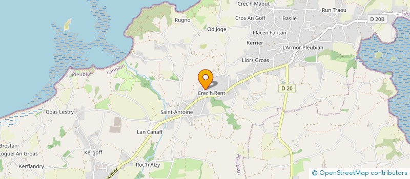 localisation de l'entreprise UNE TRUFFE ET DES PATTES  PLEUBIAN