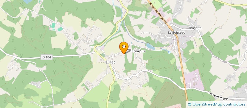 localisation de l'entreprise UNE USINE à DIRAC