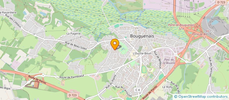 localisation de l'entreprise UNE VIE, DES MOTS à BOUGUENAIS