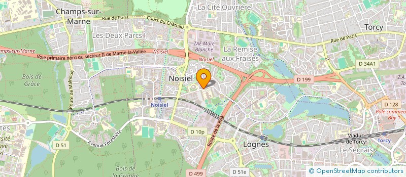 localisation de l'entreprise UNE VIE, DES SOURIRES  NOISIEL