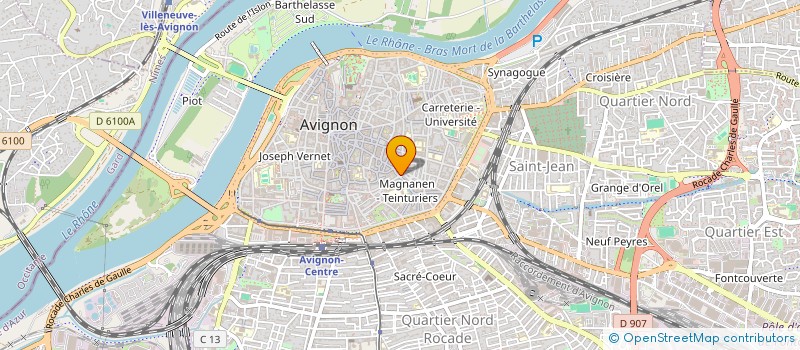 localisation de l'entreprise UNE VIE DIGNE POUR TOUS, LES ENFANTS D'ABORD à AVIGNON