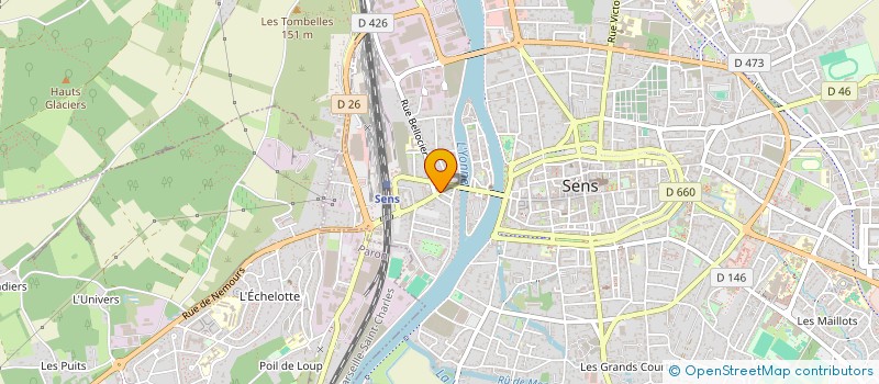 localisation de l'entreprise UNE VIE EN MUSIQUE  SENS