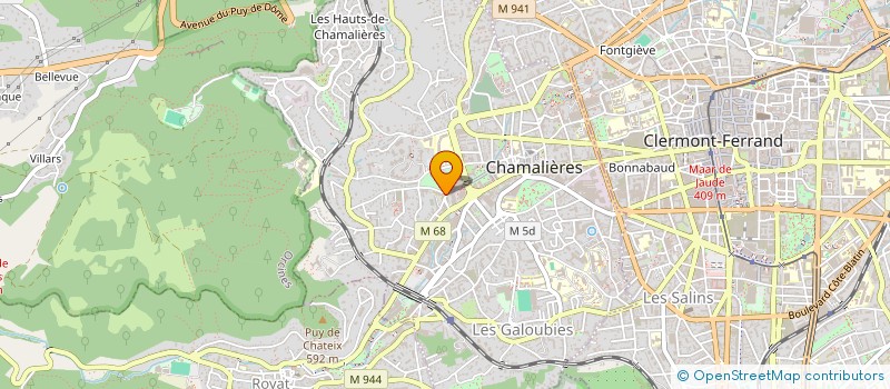 localisation de l'entreprise UNE VIE MEILLEURE à CHAMALIERES