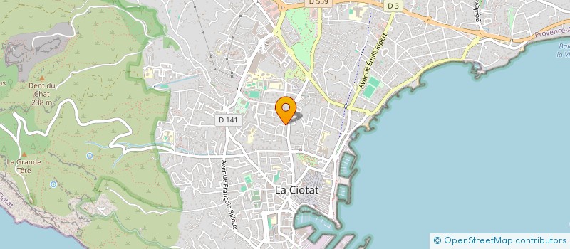 localisation de l'entreprise UNE VIE UN ESPOIR  LA CIOTAT
