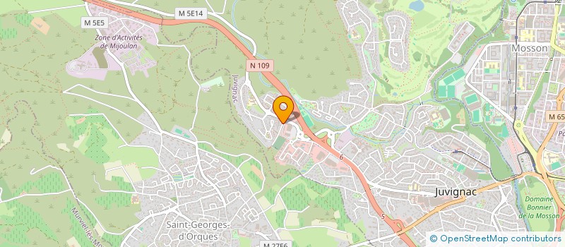 localisation de l'entreprise UNE VISION D'ARTISAN  JUVIGNAC