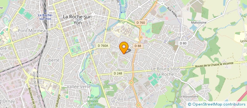 localisation de l'entreprise UNE VISION GLOBALE POUR UNE RESTAURATION DURABLE à LA ROCHE-SUR-YON