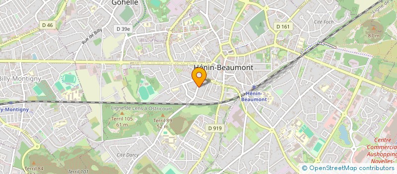 localisation de l'entreprise UNE VOIX UNE GUITARE  HENIN-BEAUMONT