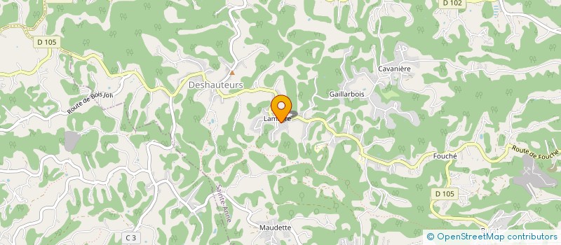 localisation de l'entreprise UNE VOIX...UNE HISTOIRE. à SAINTE-ANNE