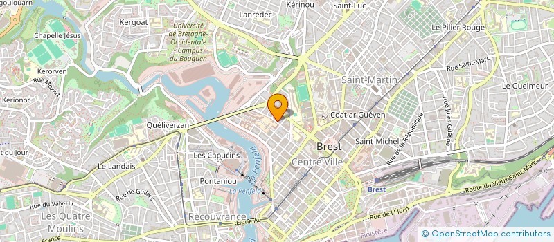 localisation de l'entreprise UNE VOLONTE POUR LA BRETAGNE à BREST
