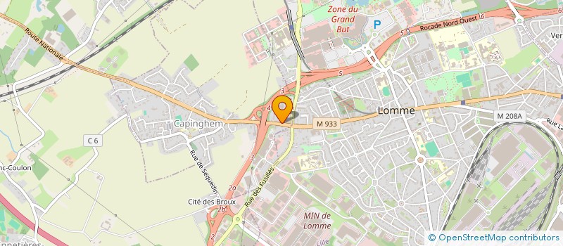 localisation de l'entreprise UNEEDIT  CAPINGHEM