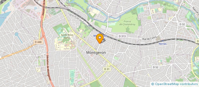 localisation de l'entreprise UNEETI à MONTGERON