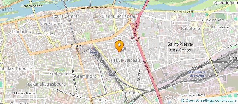 localisation de l'entreprise UNEF CENTRE à TOURS