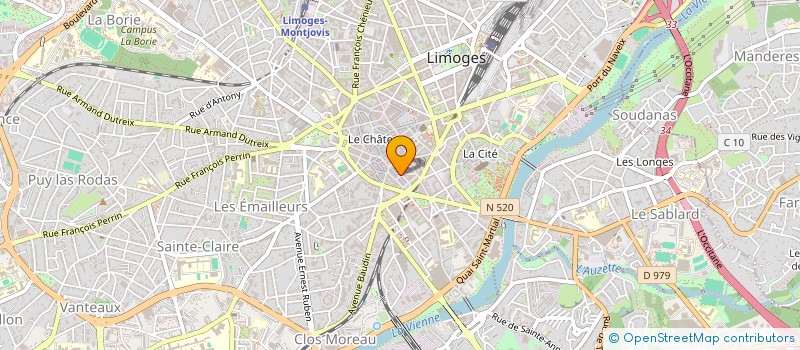 localisation de l'entreprise UNEF UNITE ET ACTION à LIMOGES