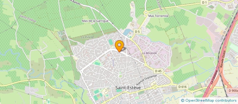 localisation de l'entreprise UNEM CONSULTING à SAINT-ESTEVE