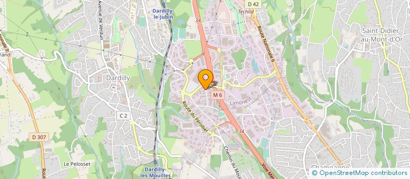 localisation de l'entreprise UNERGIES à DARDILLY