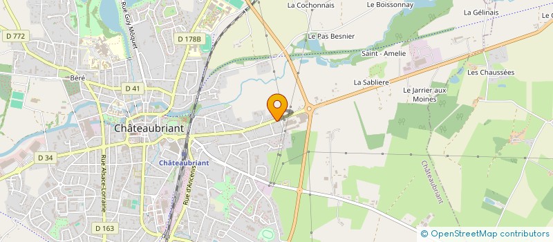 localisation de l'entreprise UNESBAT  CHATEAUBRIANT