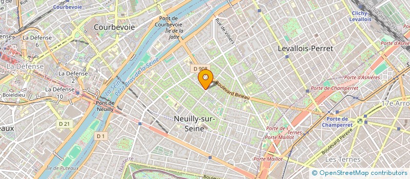 localisation de l'entreprise UNEXOS à NEUILLY-SUR-SEINE