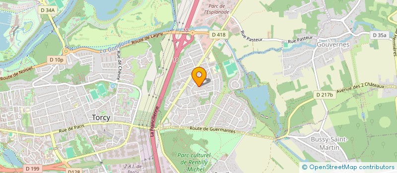 localisation de l'entreprise UNG  BAILLY-ROMAINVILLIERS