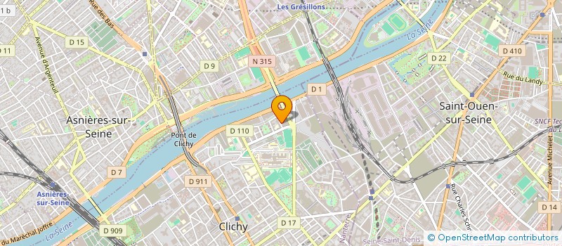 localisation de l'entreprise UNGARELLI à CLICHY