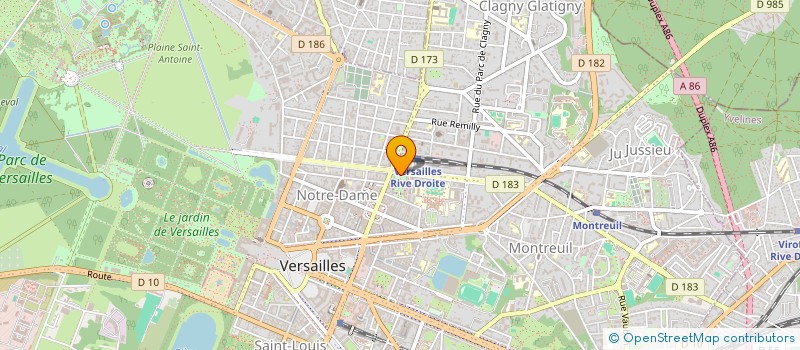 localisation de l'entreprise UNGER FRANCE à VERSAILLES
