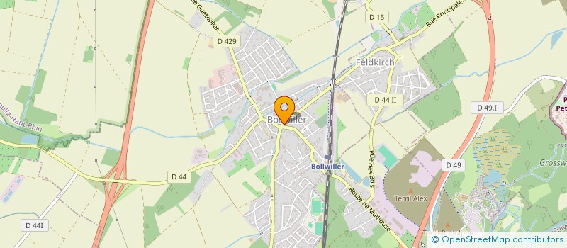 localisation de l'entreprise UNGUT 46  BOLLWILLER