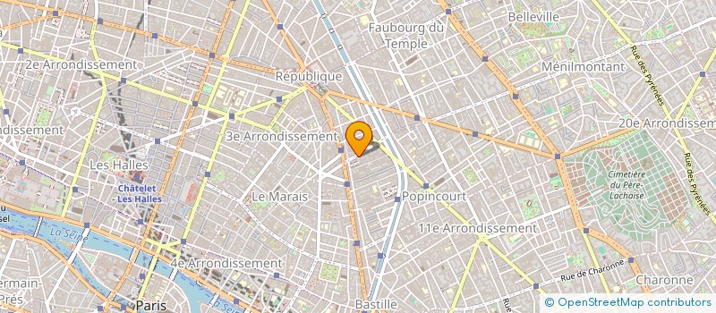 localisation de l'entreprise UNI  PARIS